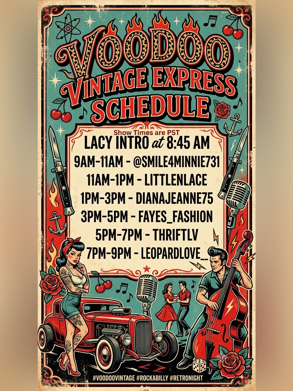 🎸🤘🏻Voodoo Vintage Express🖤🚂 - Picture 2 of 2